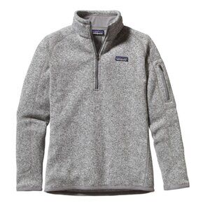 Patagonia Better Sweater 1/4 Quarter Zip Fleece Jacket Grey Women's Size Medium